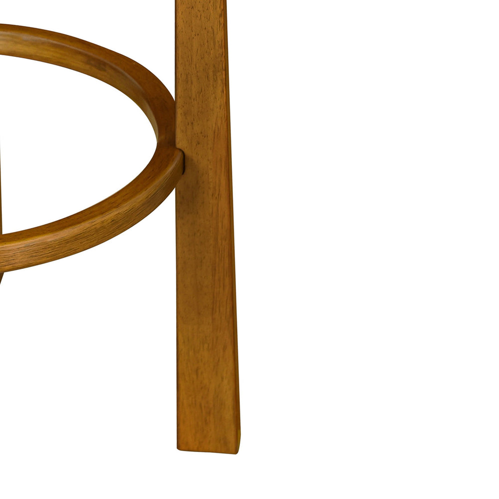 English Elm Christopher Knight Home® - Tara Indoor Wooden Barstool Set Of 4 - Walnut Finish, Ivory Upholstery, Comfort & Style For Any Space N775P333863W-S4