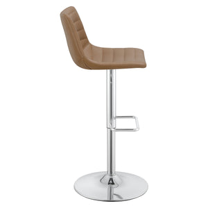 OSP Home Furnishings Araceli Height Adj Stool  - Set of 2 Camel