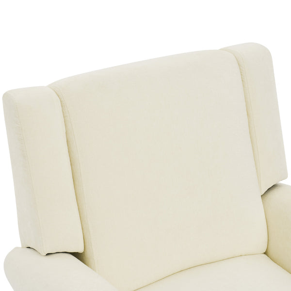 English Elm Manual Swivel Rocker Recliner Chair Plush Chenille Upholstery Nursery Living Room N763P363524K