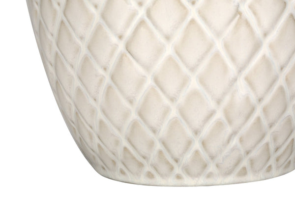 English Elm Lighting, Elegant 25" Cream Ceramic Table Lamp With Ivory Shade - Perfect For Any Room Decor! B2710P220123