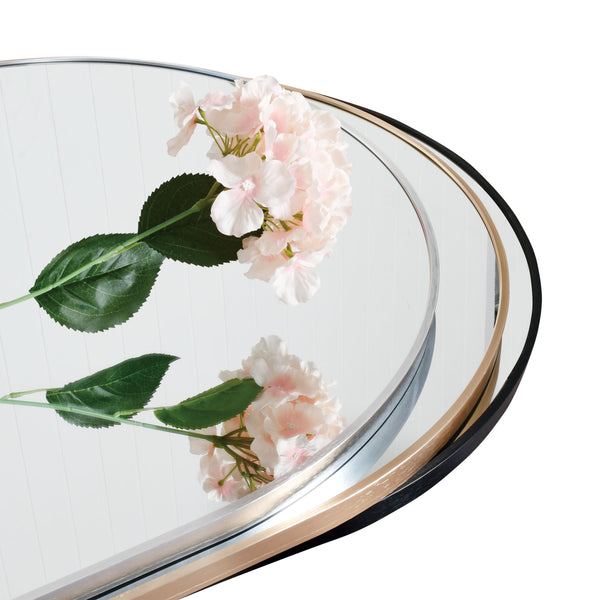 English Elm 30x40 Arched Bathroom Mirror with Anti-Rust Metal Frame, Shatterproof 4mm HD Glass & Easy Mounting Black W2203P310332