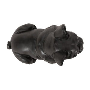 English Elm Christopher Knight Home® - DOG French Bulldog Garden Sculpture Cast Stone Outdoor Accent with Antique Wash, Durable Charm Black 70293.00BLK