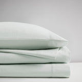 Beautyrest Oversized Flannel Casual 4 Piece Sheet Set BR20-1847 Seafoam Solid