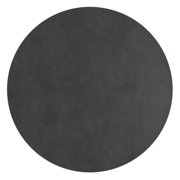 English Elm Gloria Cast Aluminum Side Table in Graphite Finish — Handcrafted, Textured 19" Round Top, Versatile Decor Piece B136P239041