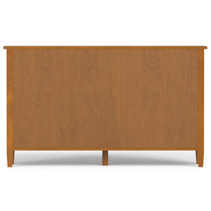 English Elm Warm Shaker 8 Cube Storage Pine Console Table Light Brown 8 Cubbies Hand-Finished Solid Wood 60.8" Wide B136P284184