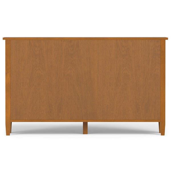 English Elm Warm Shaker 8 Cube Storage Pine Console Table Light Brown 8 Cubbies Hand-Finished Solid Wood 60.8" Wide B136P284184