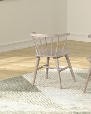 English Elm Mid-Century Upholstered Side Chair Pair with Rubberwood Frame, Curved Backrest and Cozy Seat Cushioning Natural,Oak 21 L x 25 W x 24 H B2741P406733