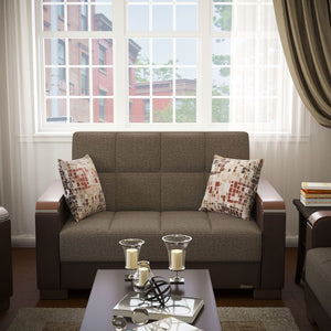 English Elm Primenest Zenaero X Convertible Loveseat With Storage – Stylish, Compact, And Comfortable For Small Spaces B030P281776-GIGA