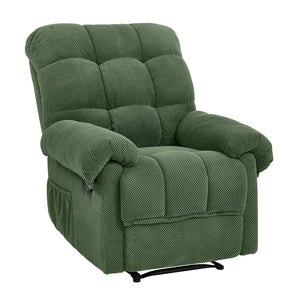 English Elm Camel Overstuffed Manual Recliner with High Density Padding for Modern Living Rooms Army Green W5568P449824