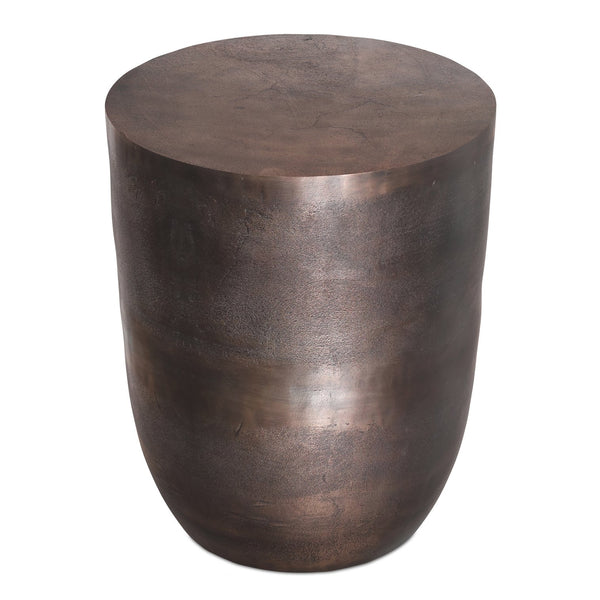 English Elm Morris Copper Metal Accent Table — Handcrafted Cast Aluminum, Durable Powder-Coated Finish, Versatile Use B136P361855