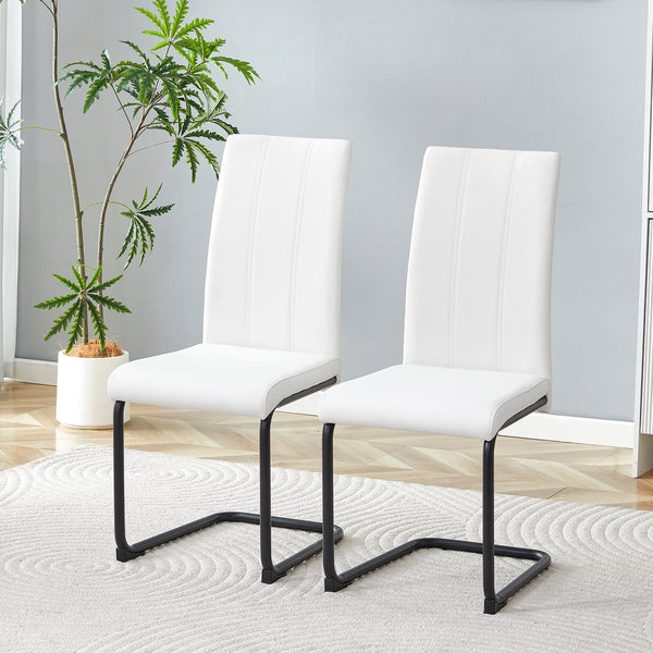 English Elm A Set of 2 Glam Faux Alligator Pvc Barstools with Crystal Buckle Detail Black,White W1512P491850