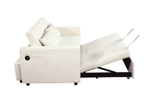 English Elm 3 In 1 Sleeper Sofa Couch Bed - Versatile Modern Design For Small Spaces, Quick Conversion & Comfort W1420P193611