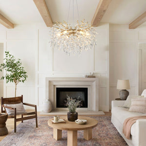 English Elm 10-light Gold Chandelier Seeded Glass Globe Fixture for Dining Room or Kitchen Island W5008P466533