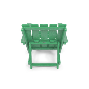 English Elm Shoreline Recycled Hdpe Folding Adirondack Chair Fully Assembled Modern Patio Seating Green B2745P409682