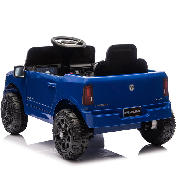 English Elm Licensed Dodge Ram 3500 Kids Electric Ride on Truck with Remote Suspension Bluetooth W1578P346249