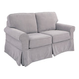 OSP Home Furnishings Ashton Loveseat Fog