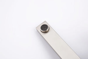 English Elm Wall Mount Faucet - Modern Brushed Nickel Bathroom Sink & Bathtub Fixture With Brass Valve Included T3177P269101-GIGA