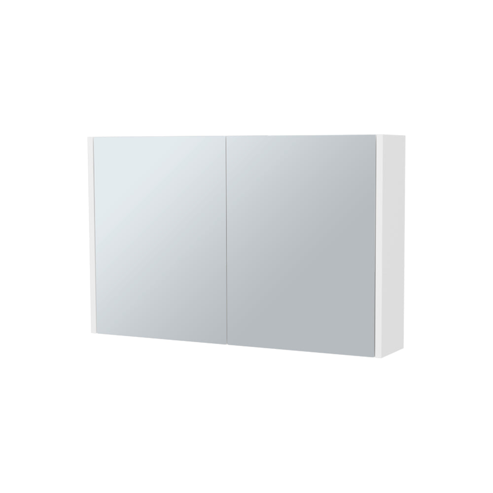 English Elm McNary Mirrored Wall Medicine Cabinet with Double Doors, Horizontal Design and Three Interior Shelves White 36.2 L x 24.8 W x 4.4 H B128P237178