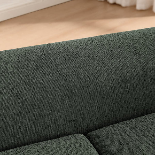 English Elm Pet Sofa with Linen Upholstery Rubberwood Frame Modern Dog Couch for Living Room W487P416732