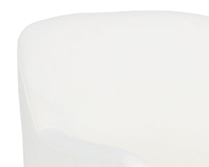 Sunpan Jaime Lounge Chair - Elegant Upholstered Seating with Gold Stainless Steel Base for Stylish Spaces Fior Vanilla