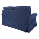 OSP Home Furnishings Ashton Loveseat Navy