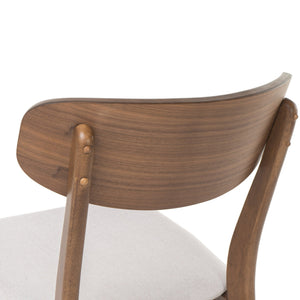 English Elm Christopher Knight Home® - DINING Chair with Cushioned Fabric Seat and Polished Wood Frame — Elegant Modern Comfort for Home Light beige 58925.00WNT