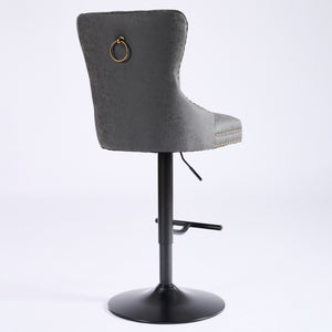 English Elm A&A Mid Century Dining Chair Set of 2 with Curved Ergonomic Walnut Back Upholstered Seat and Metal Legs Black W1143P195203