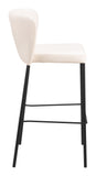 Linz Barstool - Set of 2 Cream 109782 Zuo Modern