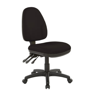 OSP Home Furnishings Dual Function Ergonomic Office Chair with Lumbar Support and Adjustable Foam Seat 36420-R107