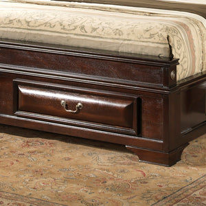 English Elm Lavita Queen Storage Bed In Cappuccino - Elegant Sleigh Design With Integrated Storage Drawers B078S00501