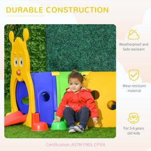 English Elm Qaba Caterpillar Crawl Tunnel Four Section Toddler Play Set for Indoor Outdoor Fun W2225P200821