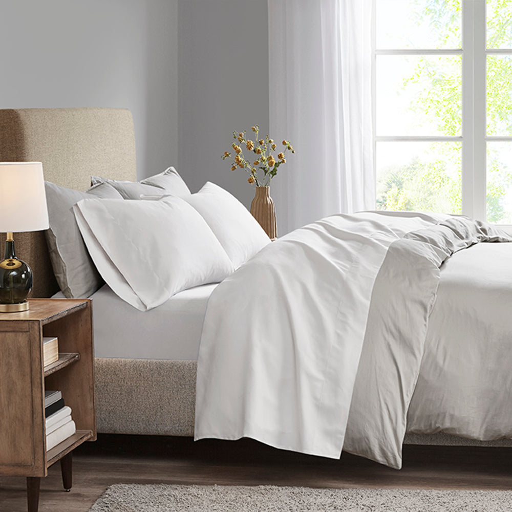 JLA Home Madison Park - Luxurious Brushed Microfiber Sheets with 3M Moisture-Wicking, Deep Pockets, OEKO‑TEX Certified Comfort MP20-1178