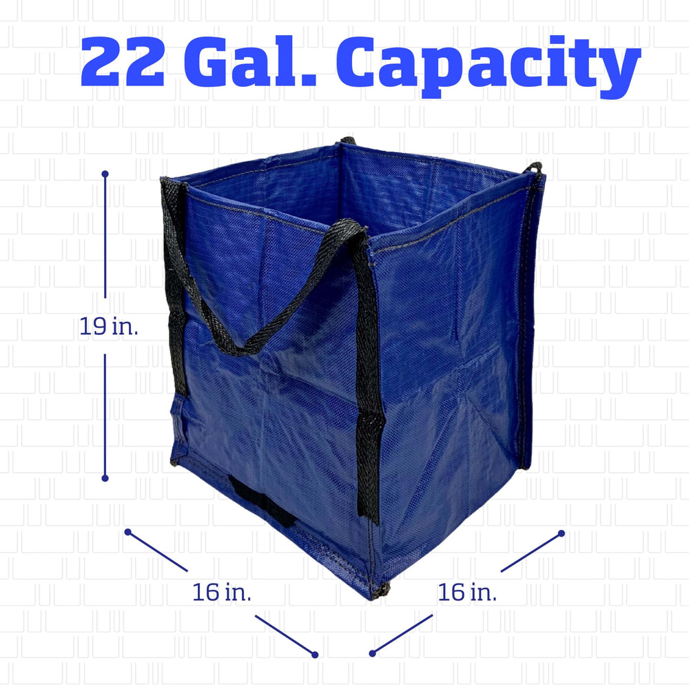 English Elm Heavy Woven Polypropylene 22 Gallon Self Standing Tote for Moving Storage and Hauling W2181P193828