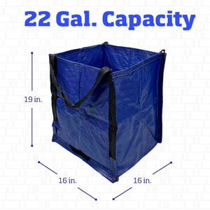 English Elm Heavy Woven Polypropylene 22 Gallon Self Standing Tote for Moving Storage and Hauling W2181P193828