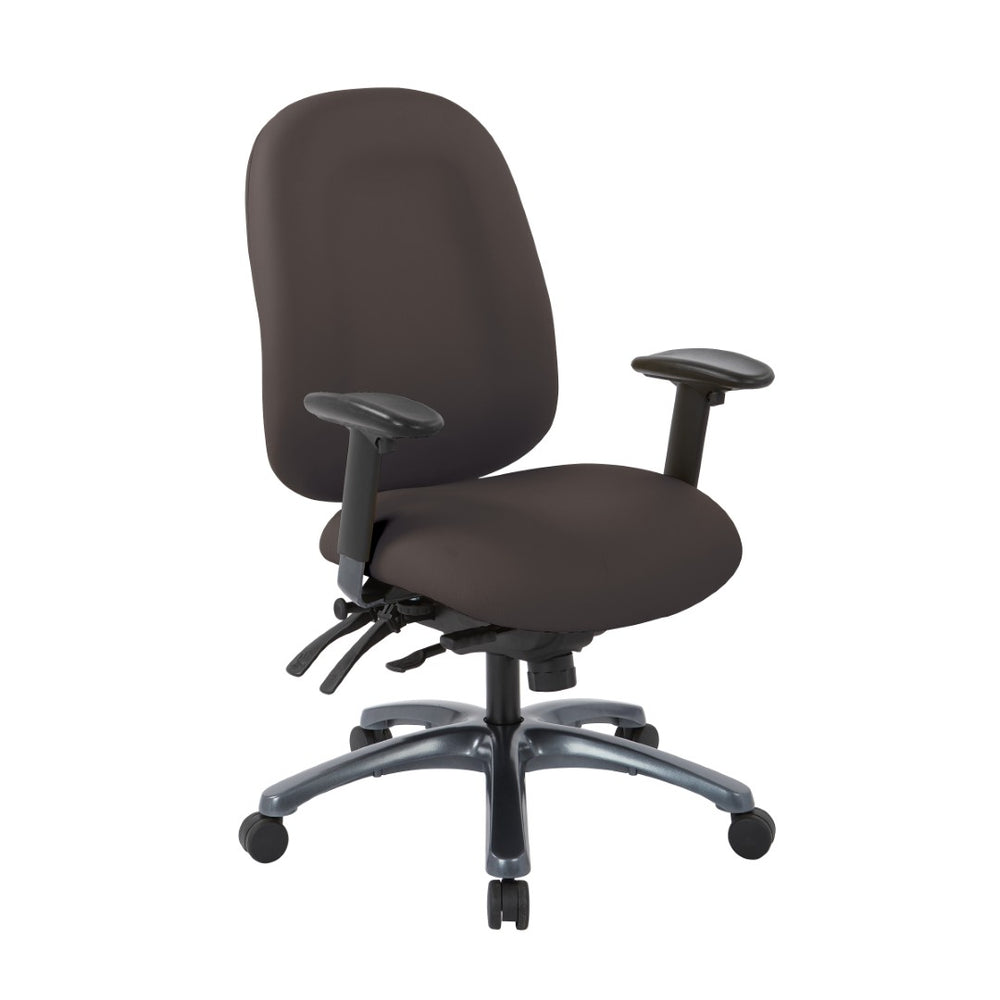 OSP Home Furnishings Multi-function Ergonomic High Back Office Chair with Lumbar Support and Titanium Base High Java 8511-R102