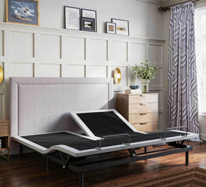English Elm Btx4 Split Top Queen Adjustable Base Upholstered Frame with Wireless Remote Control B337P292226