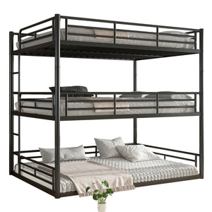 English Elm Twin Xl Solid Pine Loft Bed with Built-in Led Lighting and Storage Shelves Black W1580S00582