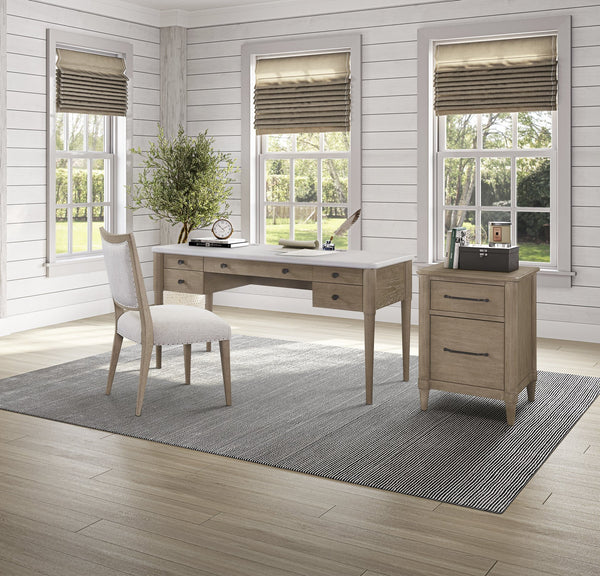 English Elm 2 Drawer Filing Cabinet with Mindi Veneer Finish, Dual Letter & Legal Drawers, Smooth Glides, Sturdy Legs Sand 27.25 L x 23.5 W x 28.25 H B2699P373699