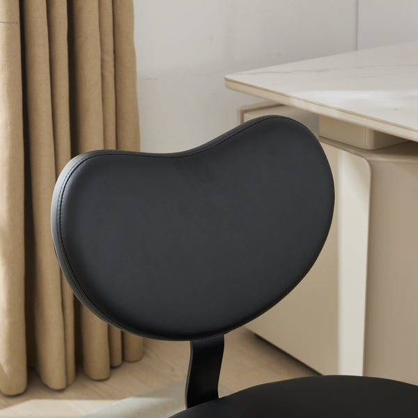 English Elm Meditation Chair Plus with Memory Foam Seat and Lumbar Support, Swivel Footstool for Active Sitting Black W1143P314941