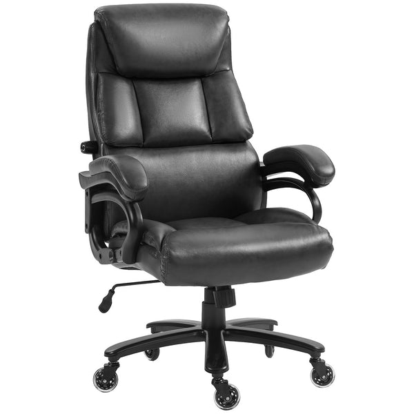 English Elm Vinsetto Big & Tall Pu Leather Office Chair – 400Lb Capacity, Ergonomic Comfort, Adjustable Height W2225P173834-GIGA