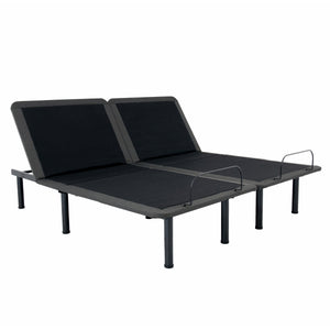 English Elm Refresh Split Flex King Hybrid Mattress Bundle with Adjustable Base Six Layer Foam B210S00004