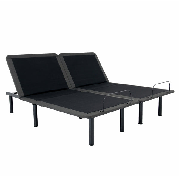 English Elm Refresh Split Flex King Hybrid Mattress Bundle with Adjustable Base Six Layer Foam B210S00004