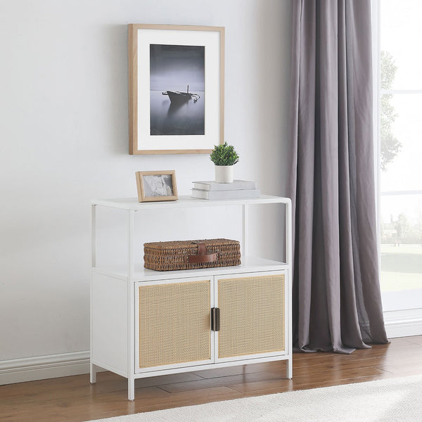 English Elm Clackamas Engineered Wood Shoe Cabinet with Hairpin Legs and Matte Gold Hardware B062P440089