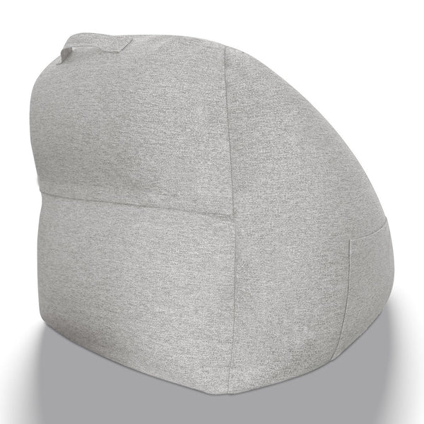 JLA Home Main Street - Cloud ergonomic couch with inflatable, water-resistant fabric, ergonomic support, pump included for easy portability and pet-friendly durability Ash Grey OLX106-0001