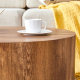 English Elm The Cylindrical Table With Its Patterned Design Can Be Easily Integrated Into A Variety Of Interior Styles, From Coffee Tables To Small Dining Tables, Workbenches Or Makeshift Writing Desks.