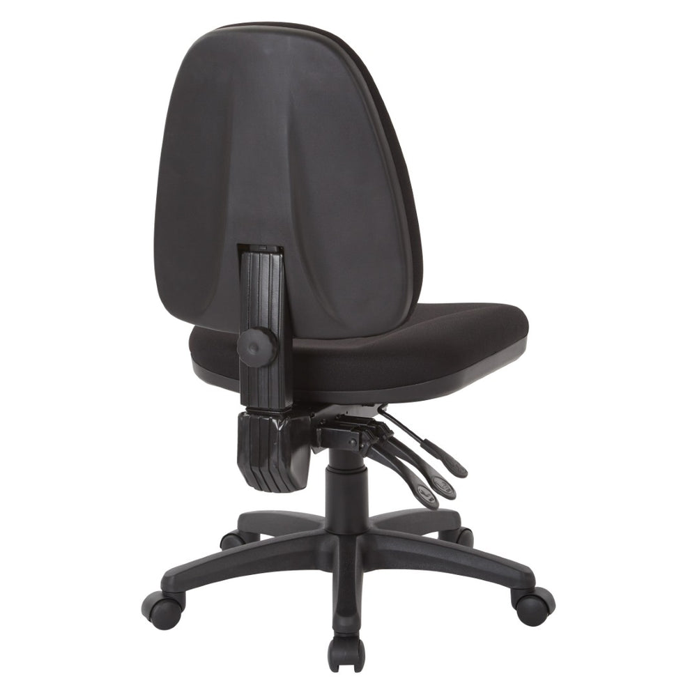 OSP Home Furnishings Dual Function Ergonomic Office Chair with Lumbar Support and Pneumatic Height Adjust 36420-231