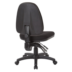 OSP Home Furnishings Dual Function Ergonomic Office Chair with Lumbar Support and Pneumatic Height Adjust 36420-231