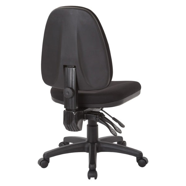 OSP Home Furnishings Dual Function Ergonomic Office Chair with Lumbar Support and Pneumatic Height Adjust 36420-231