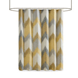 INK+IVY Alpine Modern/Contemporary Cotton Printed Shower Curtain II70-780 Yellow