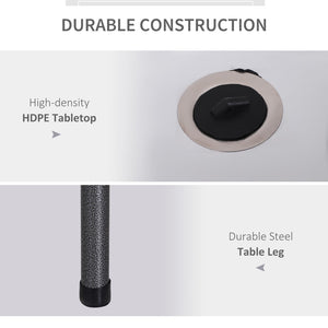 English Elm Outsunny Portable Fish Cleaning Table With Sink, Faucet, Drain Hose & Complete Cleaning Kit, 50" W2225P200828-GIGA